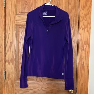 Under Armour Women's Vibrant Purple Long Sleeve Quarter Zip Top